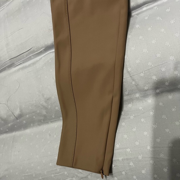 ZARA New stretch brown pants size L - Picture 3 of 4